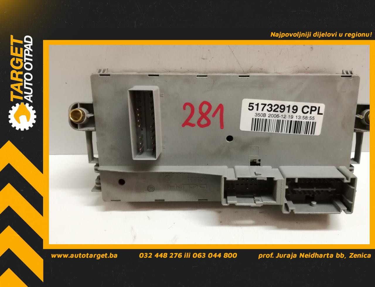 DIJELOVI ELEKTRONIKA MODUL LANCIA 51732919CPL