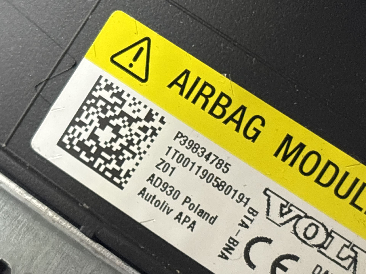 DIJELOVI AIRBAG VOLANA VOLVO XC60 > 17- 39834785