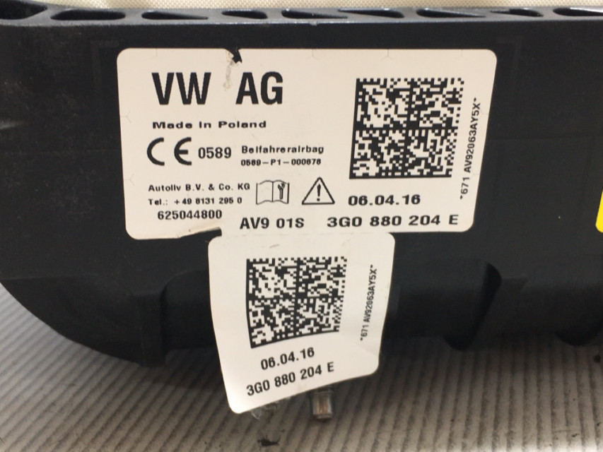 AIRBAG SUVOZACA VW ARTEON > 17-20 3G0880204E