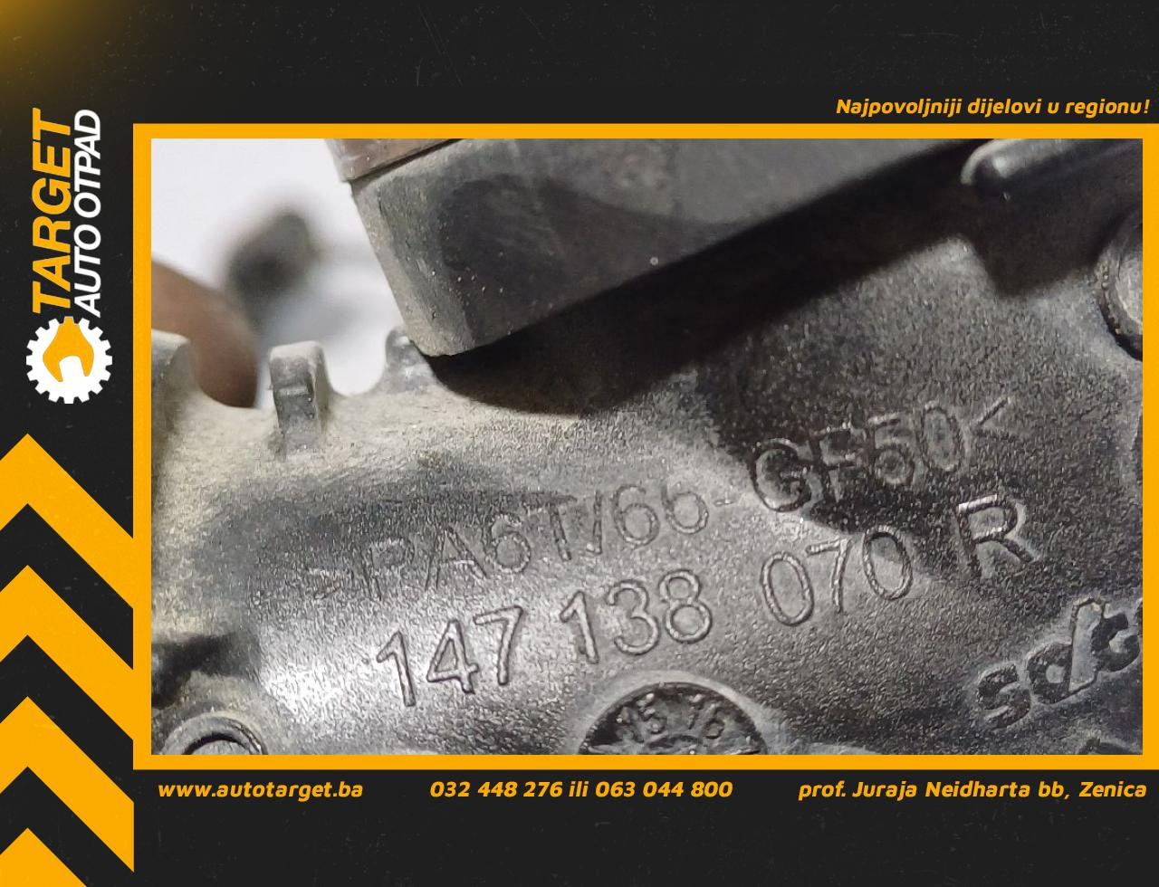 DIJELOVI CRIJEVO NISSAN NV200/EVALIA > 09- 1.5 147138070R