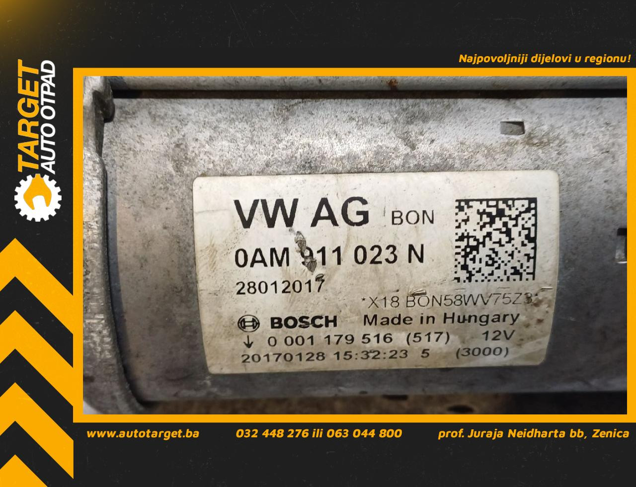 DIJELOVI ALNASER VW GOLF 7 > 12-16 1.2 0AM911023N