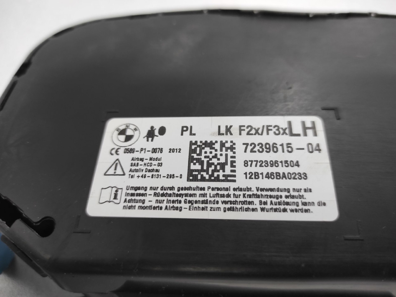 AIRBAG SJEDISTA BMW SERIJA 3 (F30/F31) > 11-14 7239615