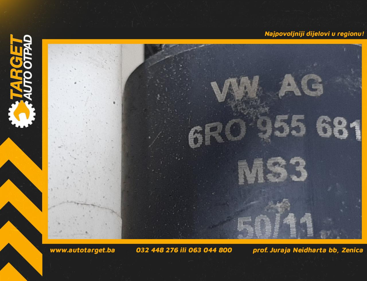 DIJELOVI PRSKALICA ZA FAROVE VW POLO > 09-14 1.6 6R0955681
