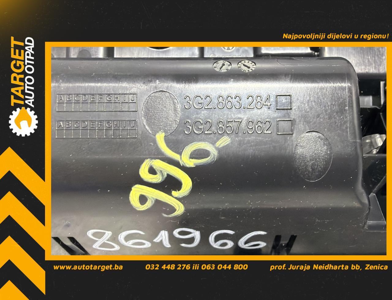 DIJELOVI PEPELJARA VW PASSAT B8 > 14-19 1.6 3G2863284