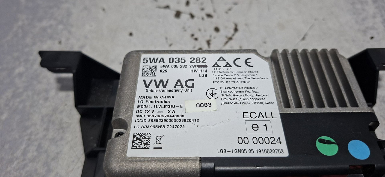 DIJELOVI ELEKTRONIKA MODUL VW PASSAT B8 > 19 - 5WA035282