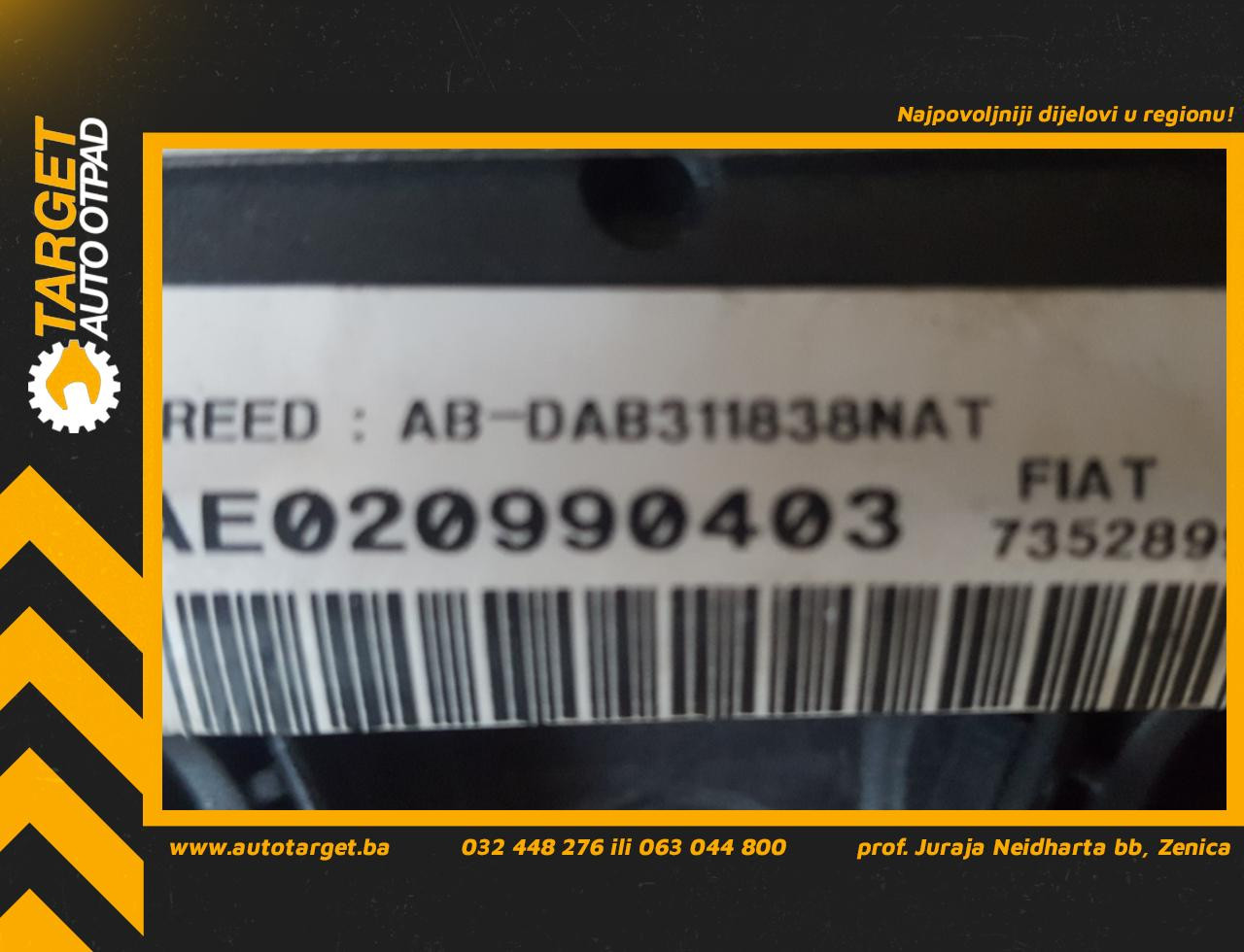 DIJELOVI AIRBAG VOLANA ALFA ROMEO 147 > 05-09 735289920