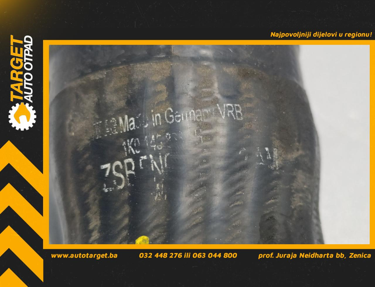 DIJELOVI CRIJEVO INTERKULERA VW TIGUAN > 11-15 2.0 1K0145838AH