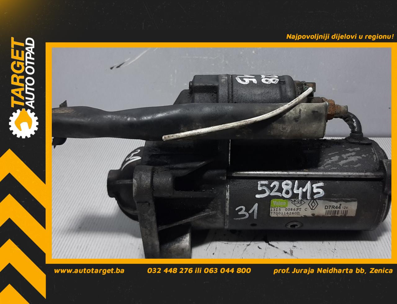 DIJELOVI ALNASER NISSAN PRIMASTAR > 01-07 1.9 7700116260D