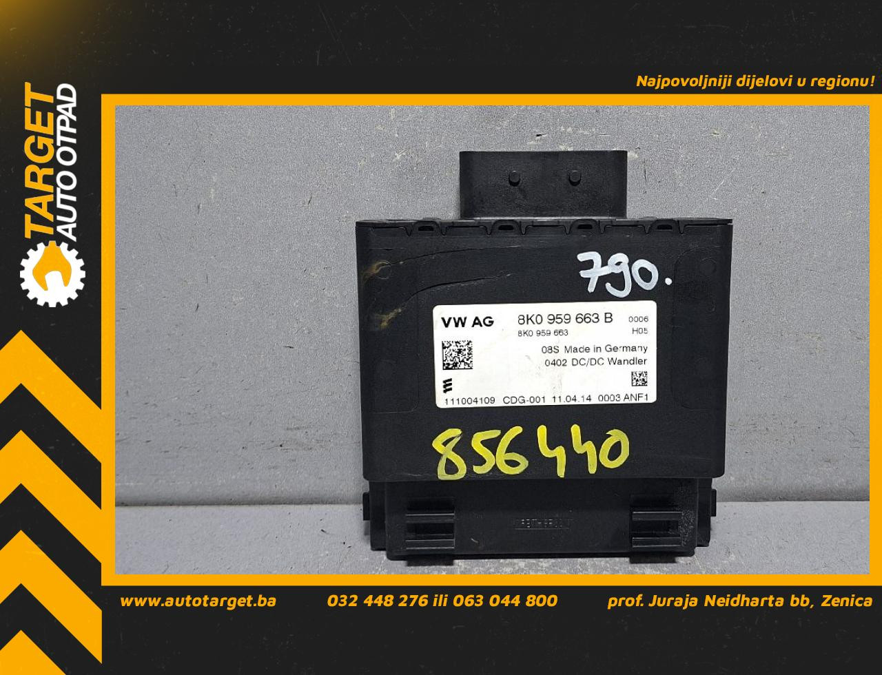 DIJELOVI ELEKTRONIKA MODUL AUDI A4 (B8) > 12-15 2.0 8K0959663B