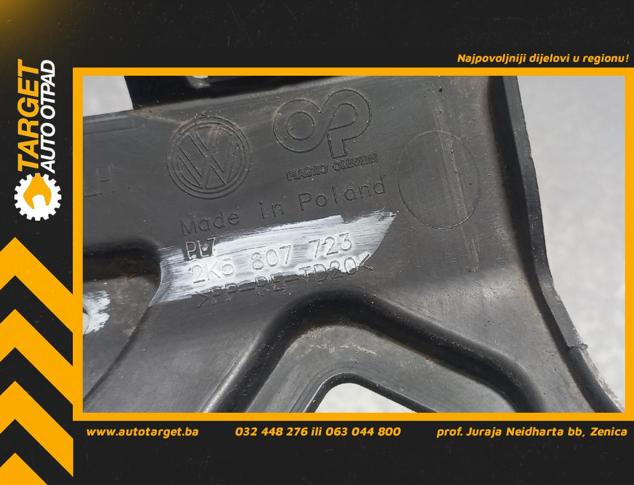 DIJELOVI NOSAC BRANIKA VW CADDY > 15-20 2K5807723