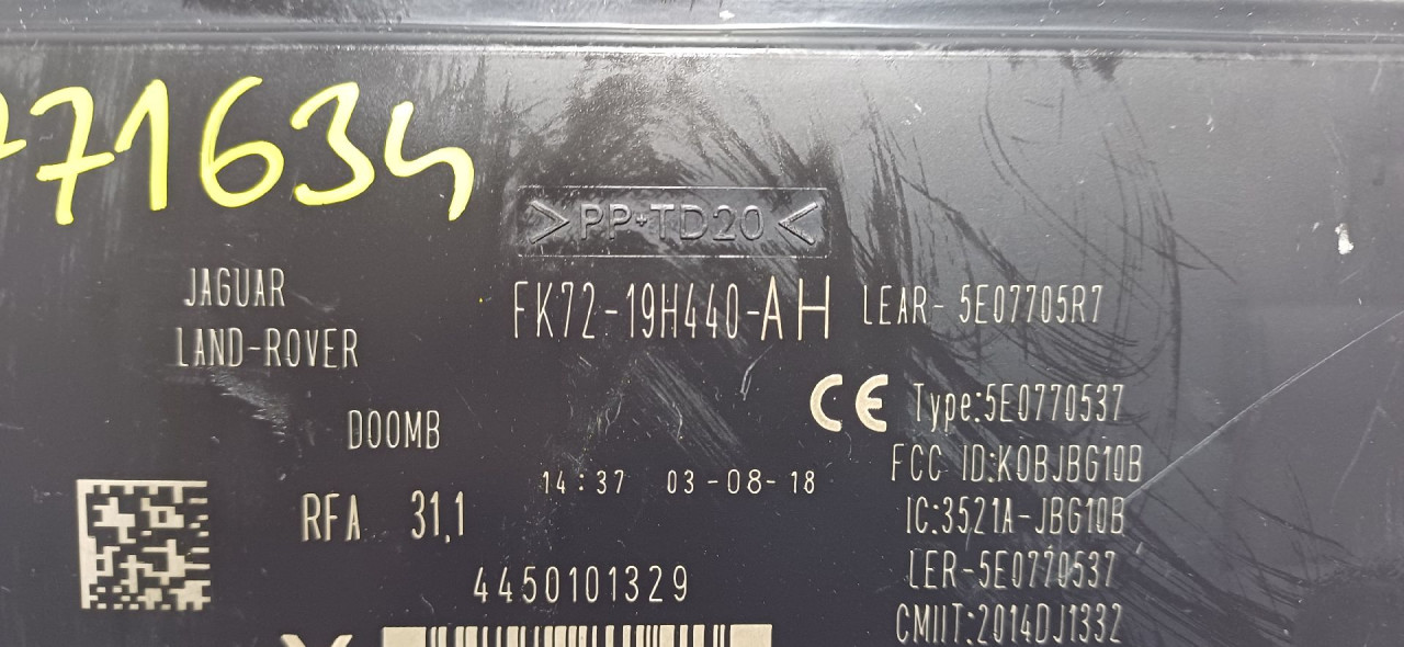 ELEKTRONIKA MODUL LAND ROVER EVOQUE > 15-18 FK7219H440A