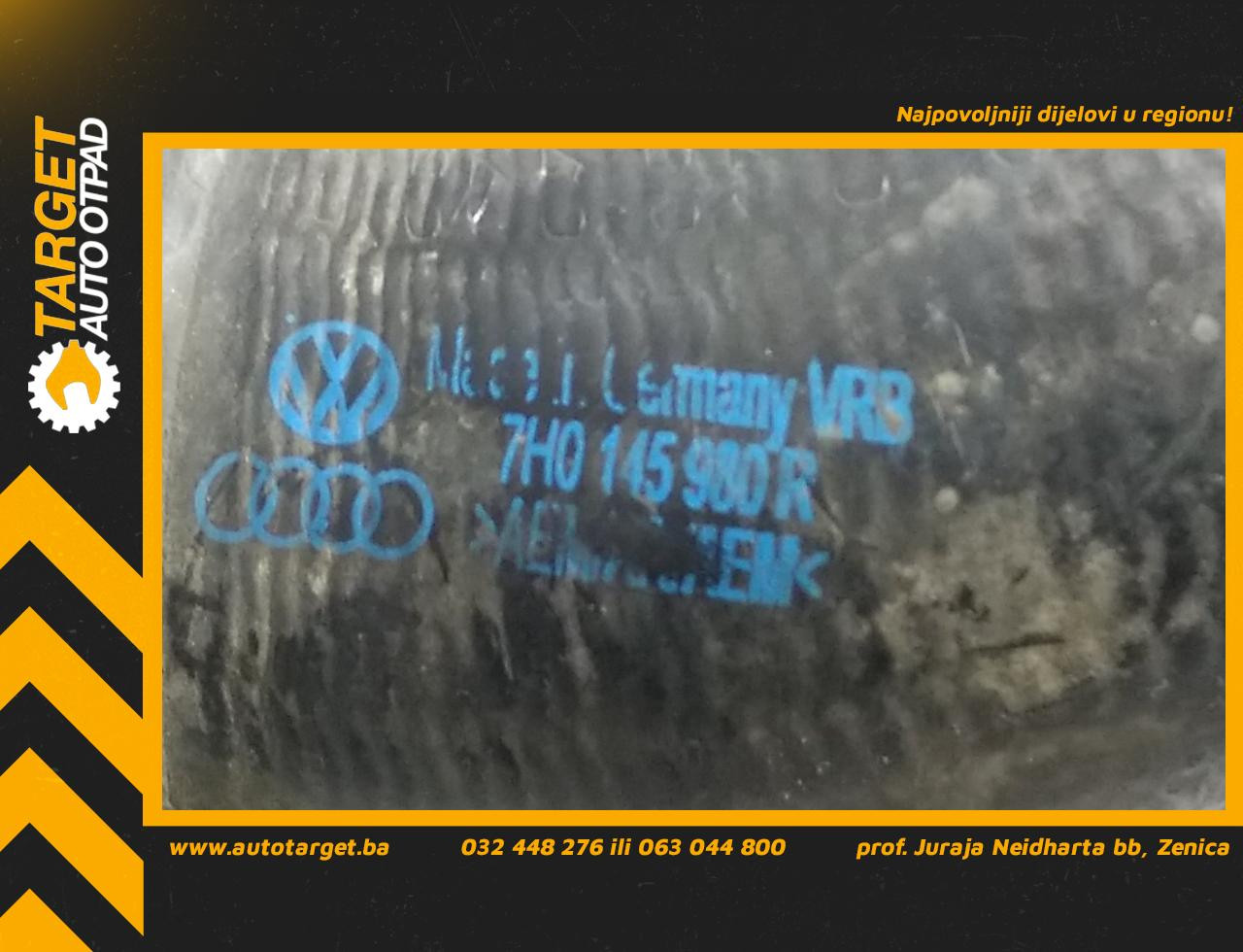 DIJELOVI CRIJEVO TURBINE VW T5 > 03-09 7H0145980R