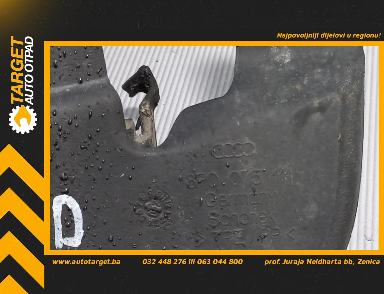 DIJELOVI POKLOPAC NA BLATOBRANU AUDI A3 > 03-08 1.9 8P0075111