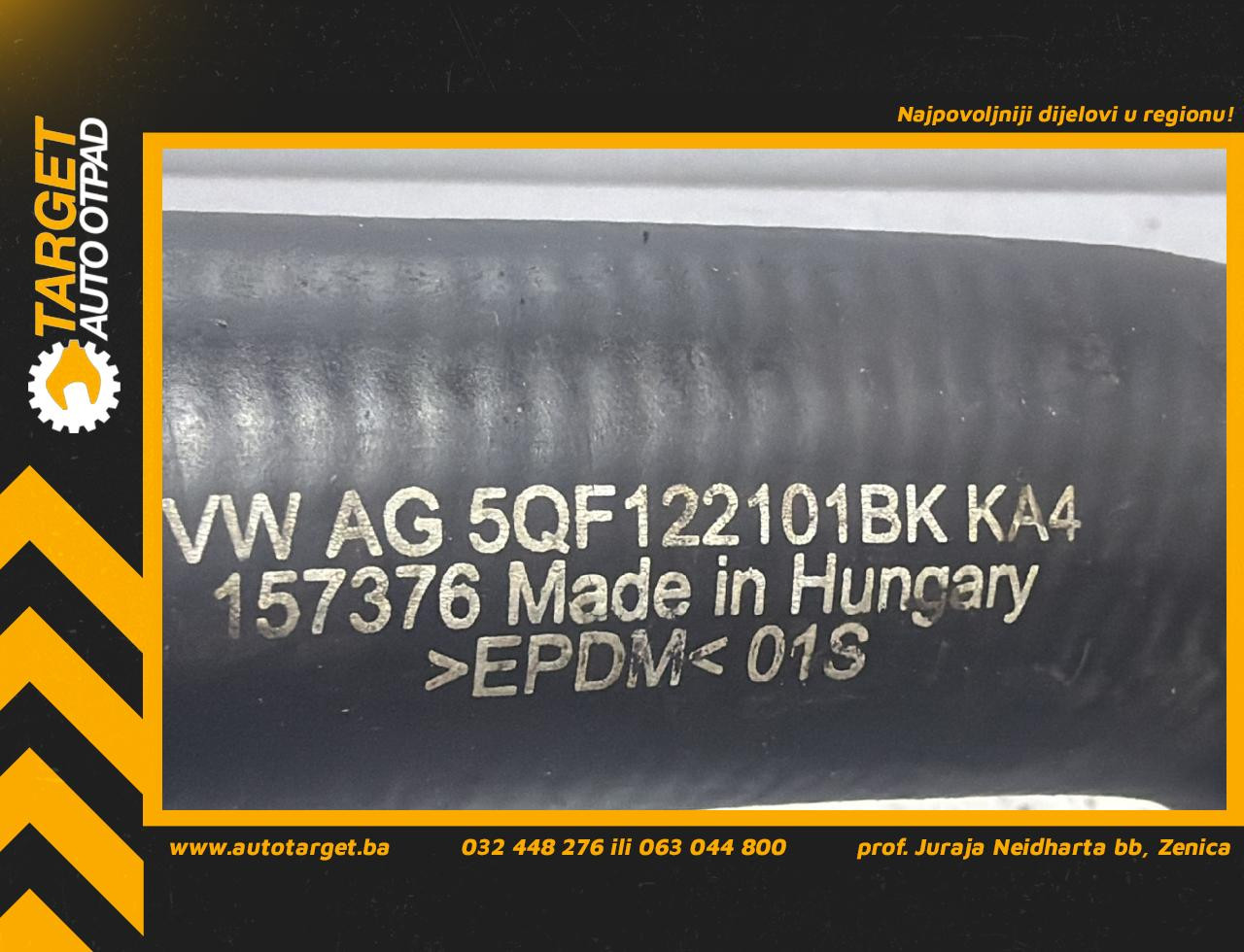 DIJELOVI CRIJEVO VW TIGUAN > 16-20 2.0 5QF122101BK