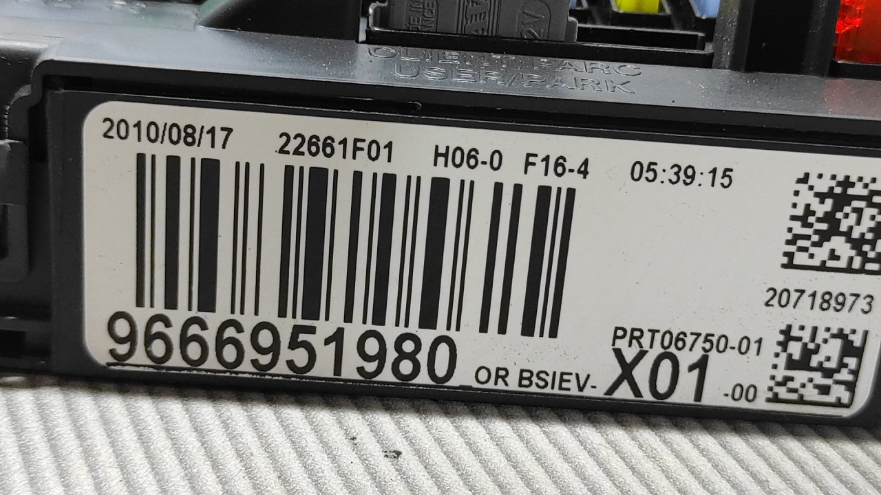ELEKTRONIKA MODUL PEUGEOT 207 > 09-12 9666951980