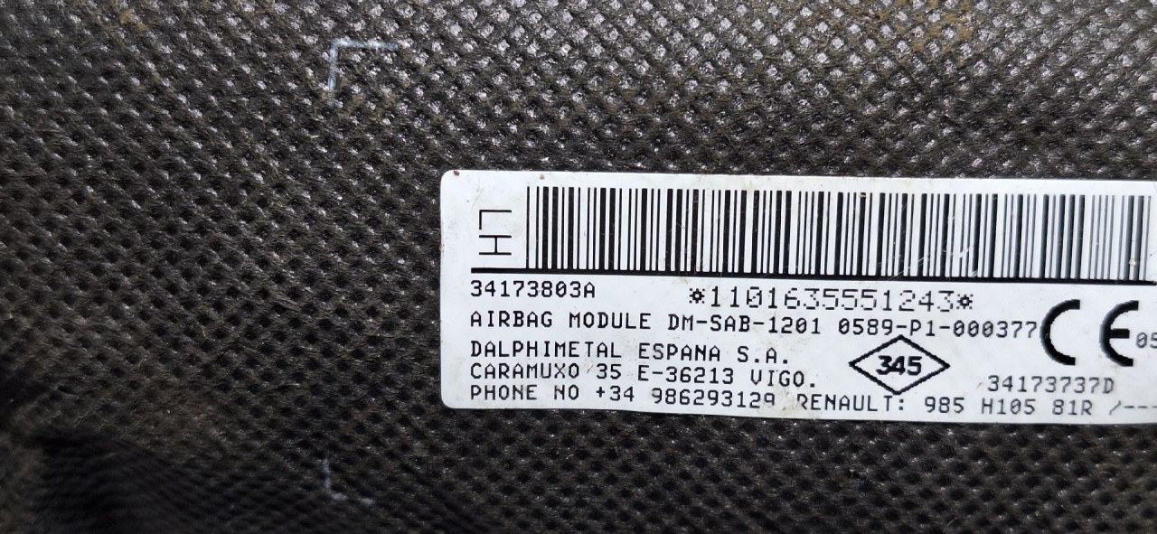 AIRBAG SJEDISTA DACIA SANDERO > 16-20 34173803A