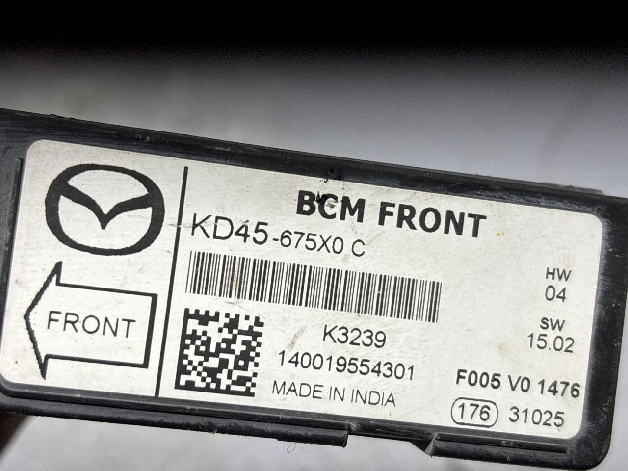 BCM ELEKTRONIKA MAZDA CX5 > 12-15 KD45-675X0C