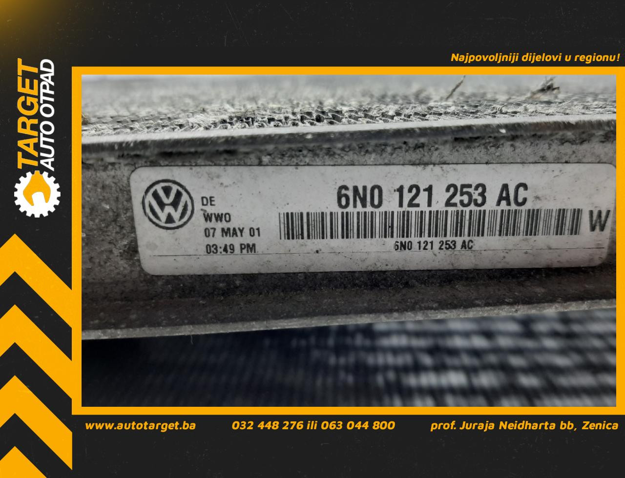DIJELOVI HLADNJAK VODE VW POLO > 01-05 6N0121253AC