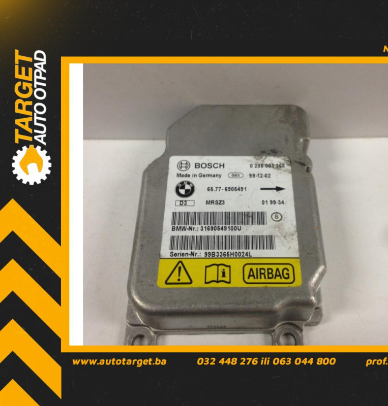 ELEKTRONIKA AIRBAGA BMW SERIJA 3 (E46) > 98-01 0285001368