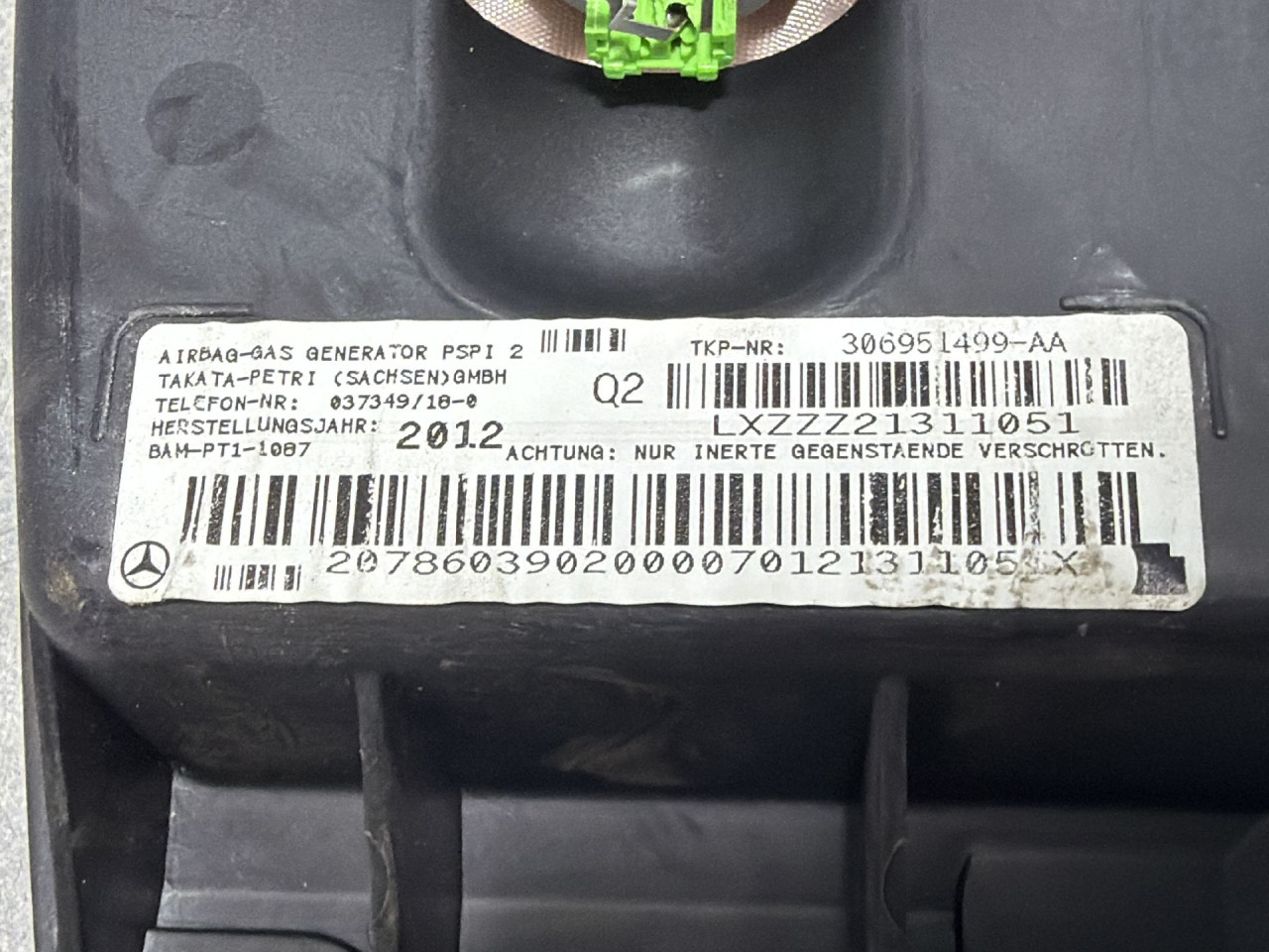 AIRBAG SUVOZACA MERCEDES C KLASA (W204/S204) > 10-11 2078603902
