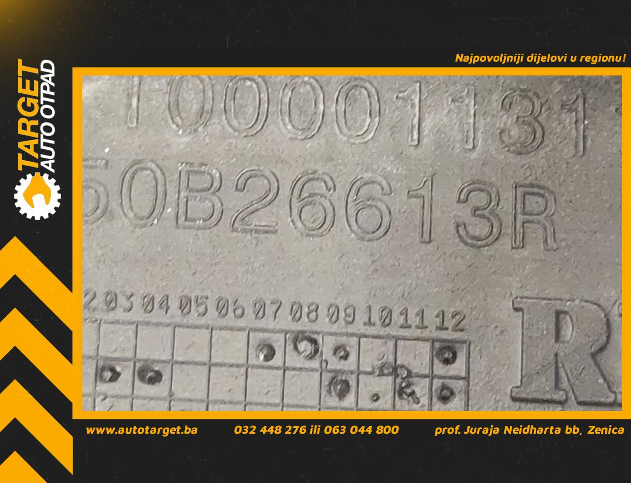 DIJELOVI DIFUZOR ZADNJI RENAULT CLIO > 12-16 850B26613R