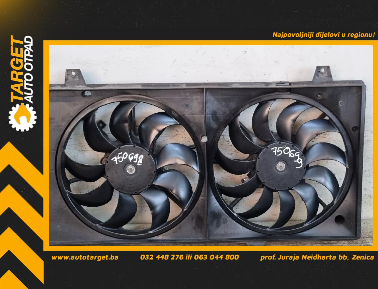 DIJELOVI VENTILATOR MAZDA 6 > 10-12 2.2 A7500001
