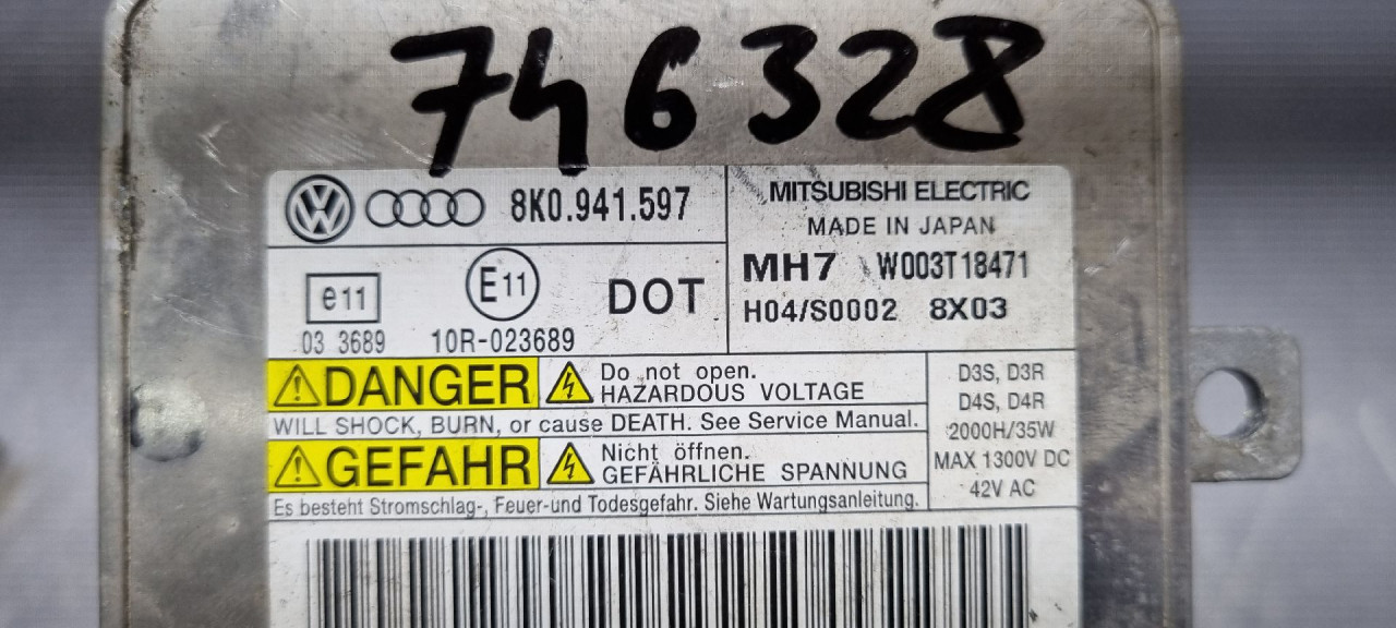 BALAST FARA AUDI A3 (8V1/8VA) > 12-16 8K0941597