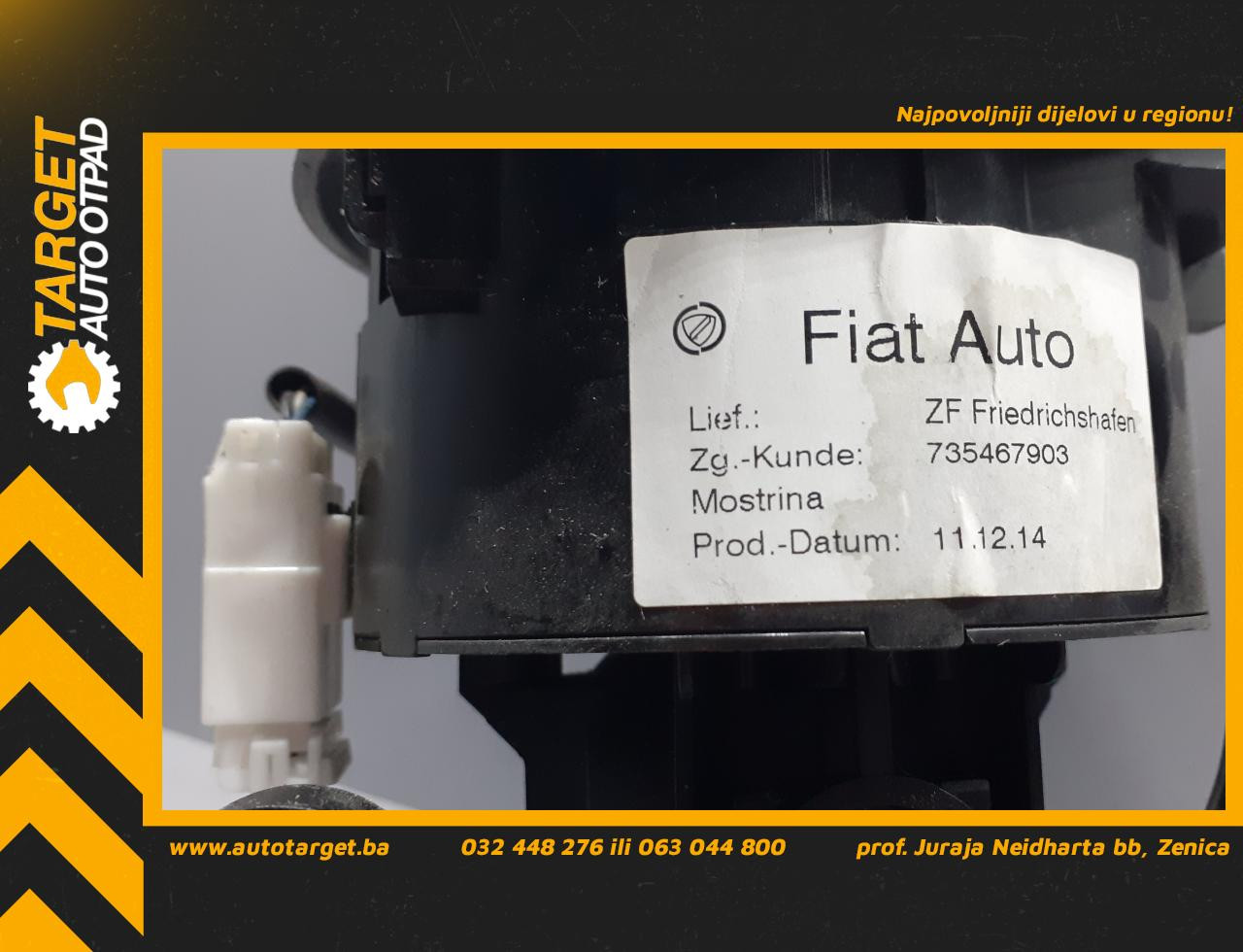DIJELOVI RUCICA MJENJACA FIAT QUBO > 08-16 735467903