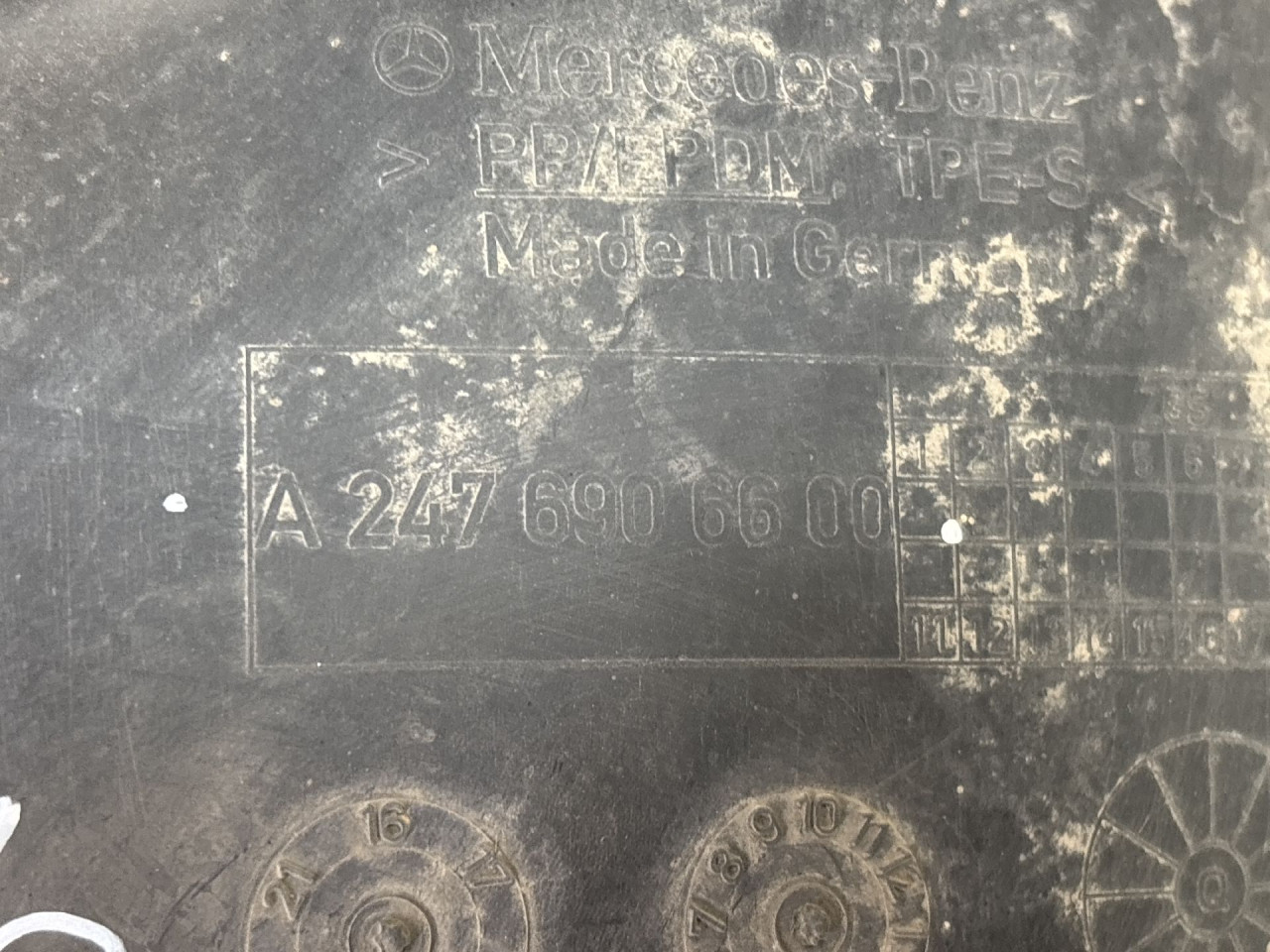 UNUTRASNJI BLATOBRAN MERCEDES B KLASA (W247) > 19- A247