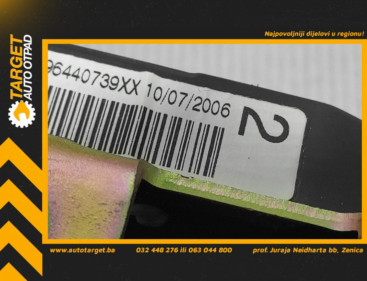 DIJELOVI POJAS PEUGEOT 407 > 04-07 96440739XX