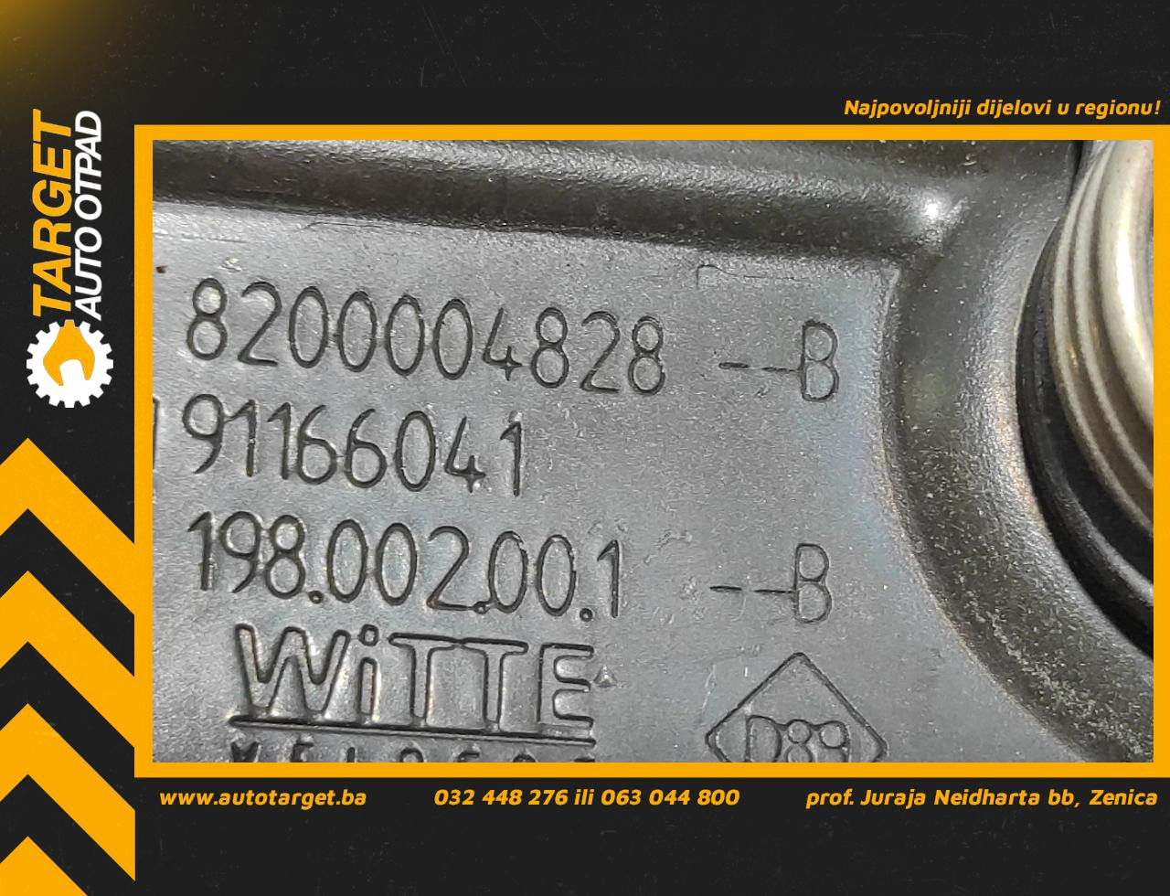 DIJELOVI BRAVA VRATA OPEL VIVARO > 01-07 8200004828