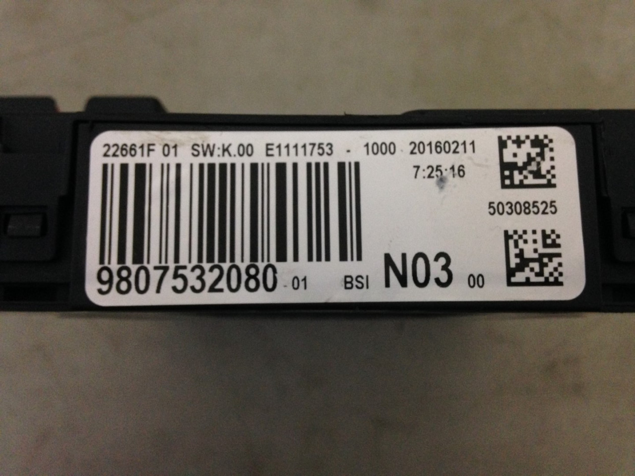ELEKTRONIKA MODUL PEUGEOT 208 > 12-15 9807532080 9807532080