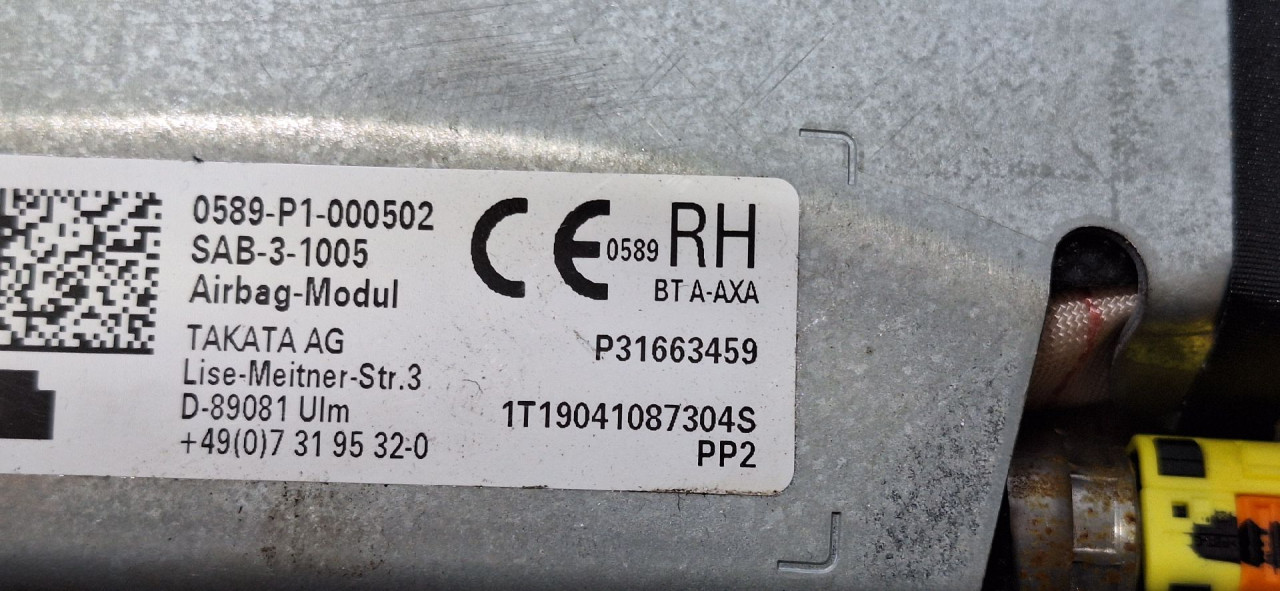 DIJELOVI AIRBAG SJEDISTA VOLVO XC60 > 17- 31663459