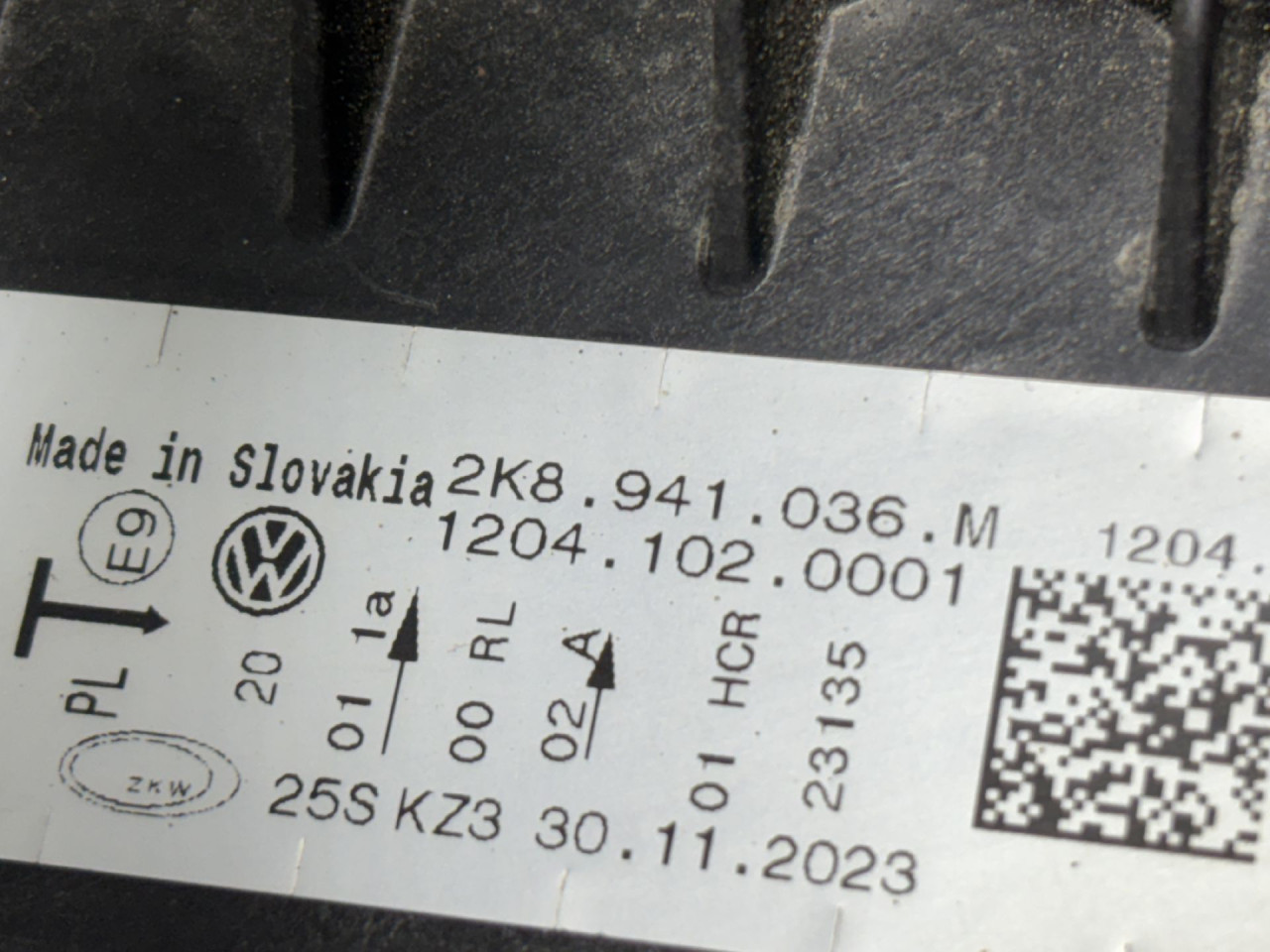 DIJELOVI FAR OSTECEN VW CADDY > 20- 2K8941036M