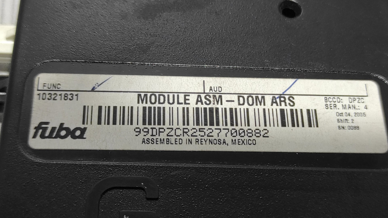 ANTENA CHEVROLET/DAEWOO CORVETTE > 05-13 10321831