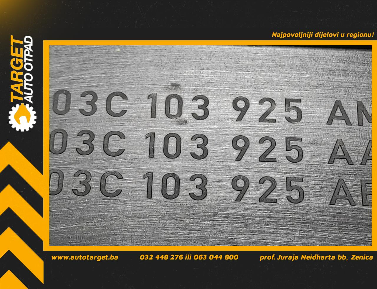 DIJELOVI POKLOPAC MOTORA VW GOLF 6 > 08-12 03C103925AM