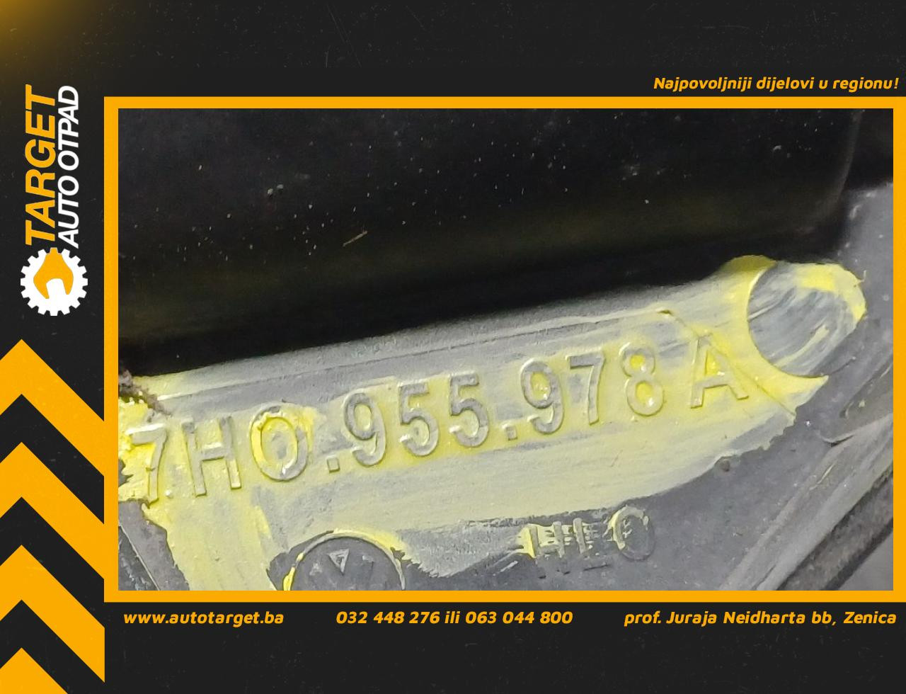 DIJELOVI PRSKALICA ZA FAROVE VW T5 > 03-09 7H0955978A