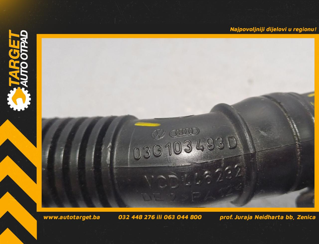 DIJELOVI CRIJEVO VW CADDY > 03-10 1.9 03G103493D
