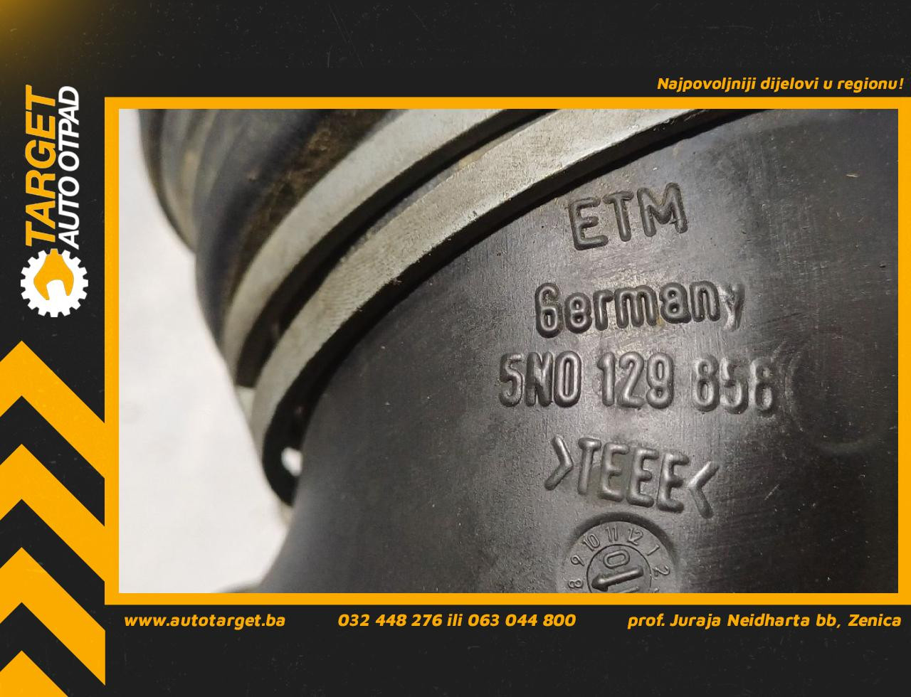 DIJELOVI CRIJEVO VW SHARAN > 10- 2.0 5N0129858