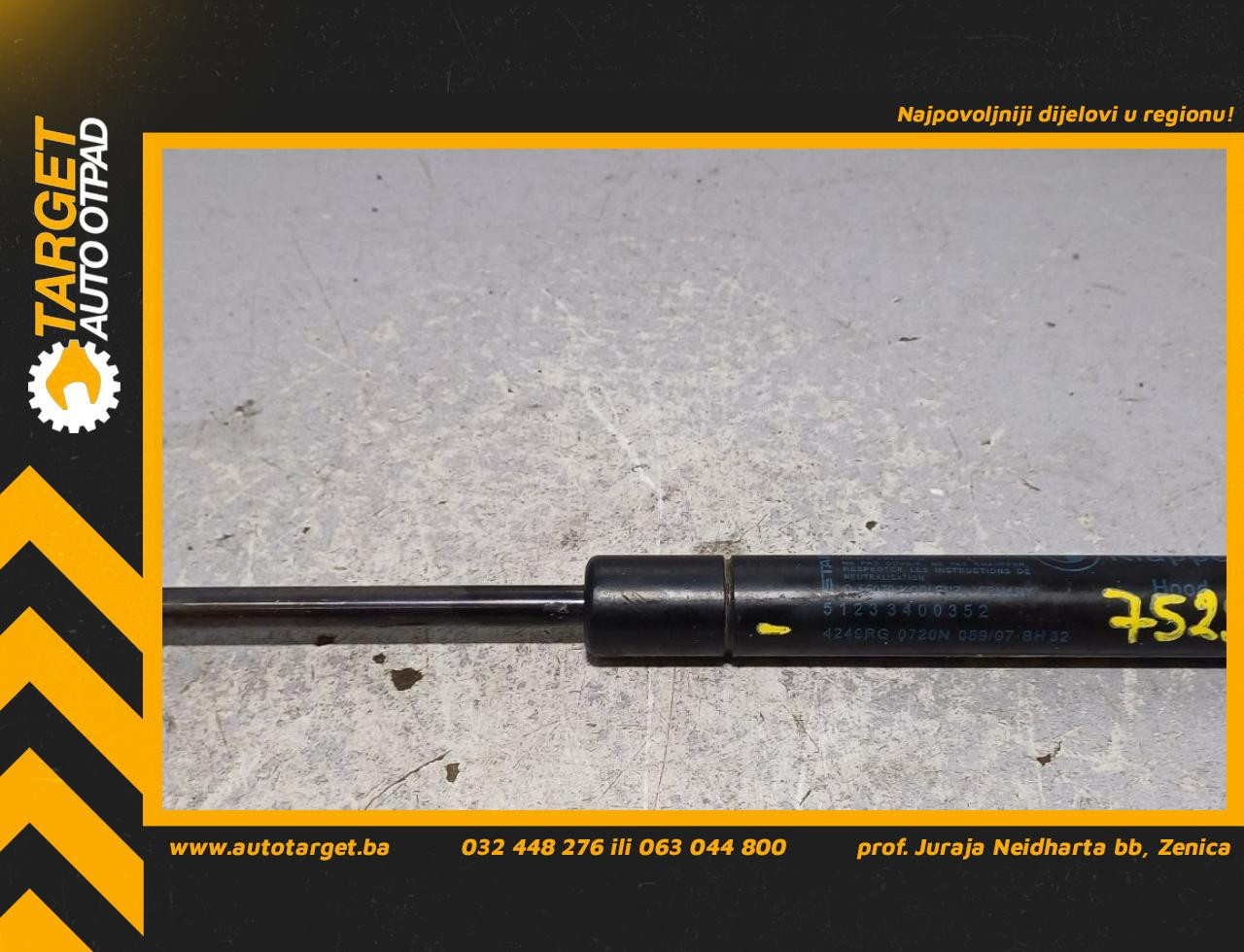 DIJELOVI AMORTIZER HAUBE BMW X3 (E83) > 07-10 2.0 3400352