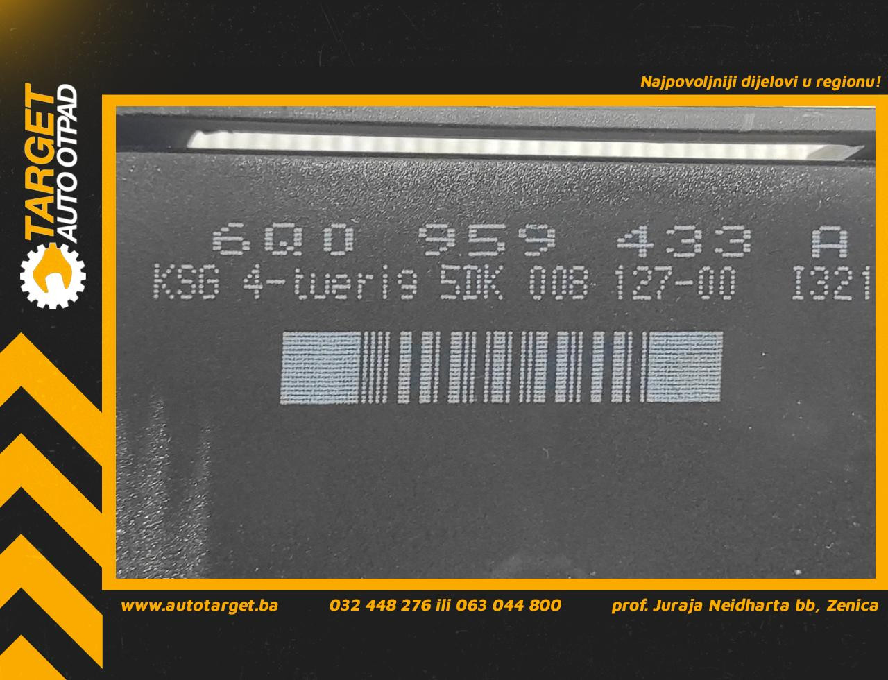 DIJELOVI KOMFORT ELEKTRONIKA SKODA FABIA > 04-07 6Q0959433A