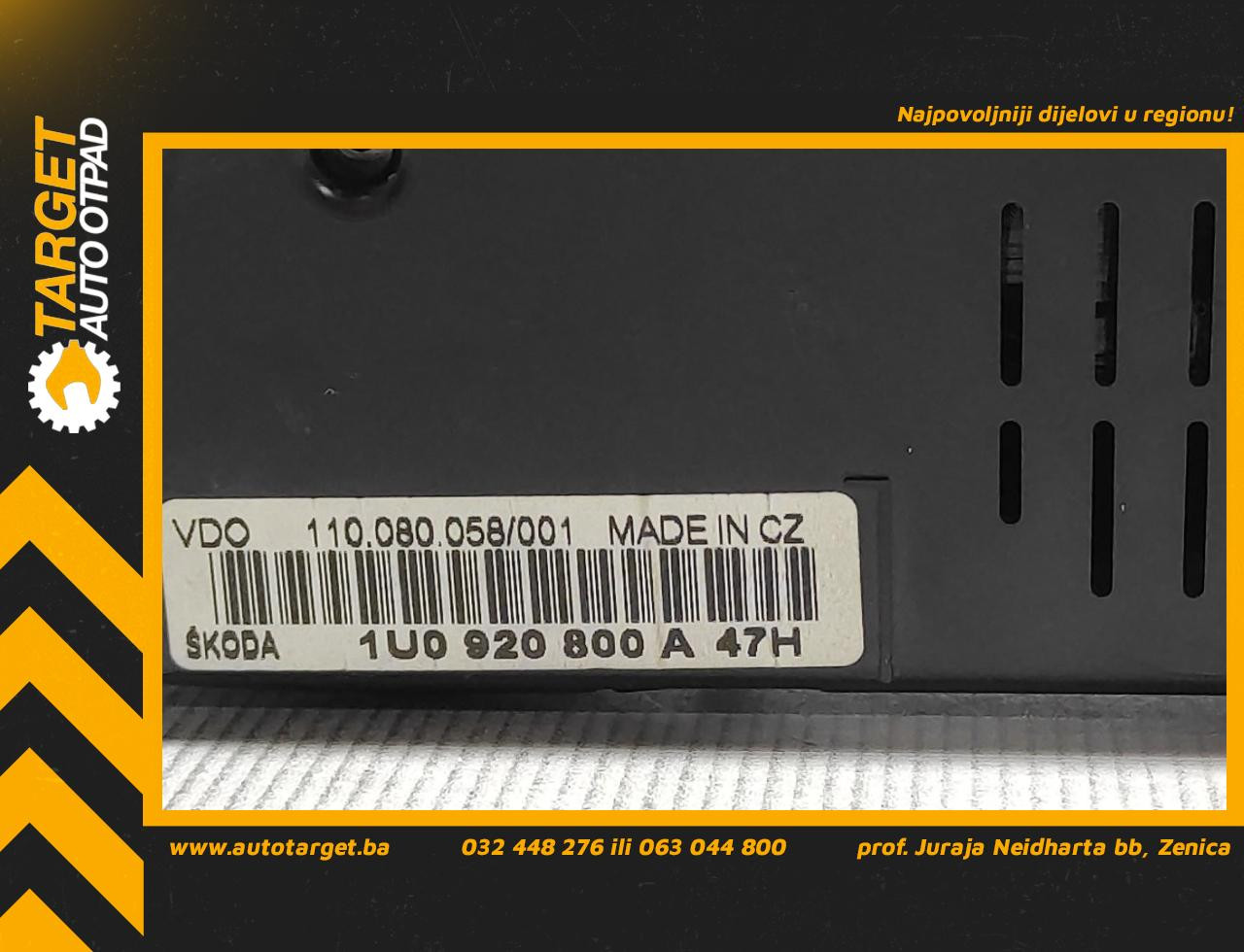 DIJELOVI CELER SAT SKODA OCTAVIA > 00-04 1U0920800A