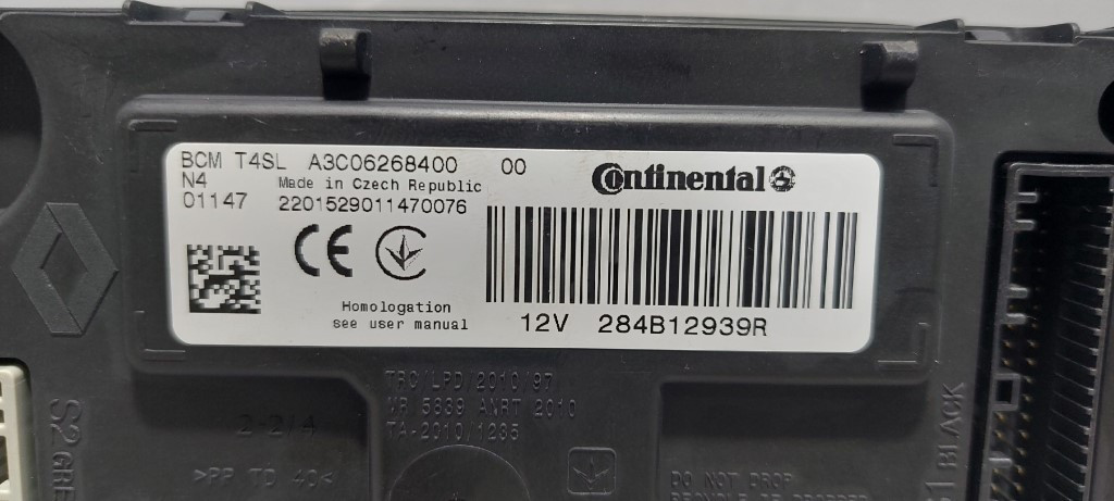 ELEKTRONIKA MODUL RENAULT EXPRESS > 20- 284B12939R