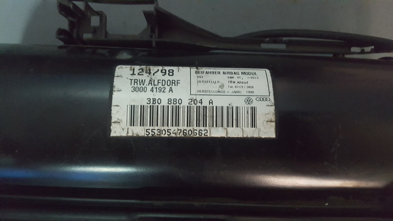 AIRBAG SUVOZACA VW PASSAT B5 > 96-00 3B0880204A 5530547