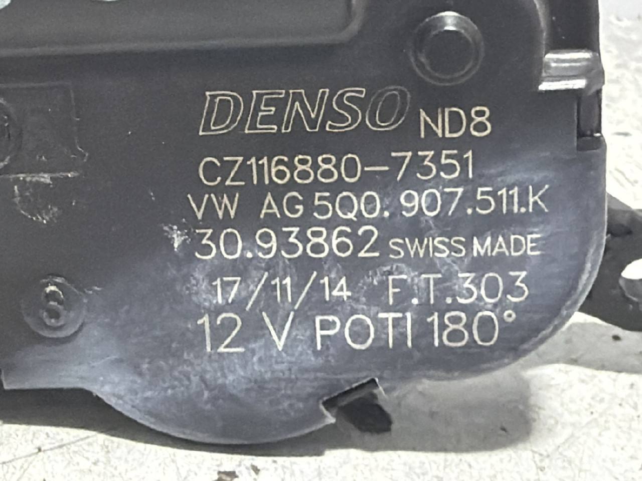 DIJELOVI MOTORIC KLAPNE VW PASSAT B8 > 14-19 1.6 5Q0907511K