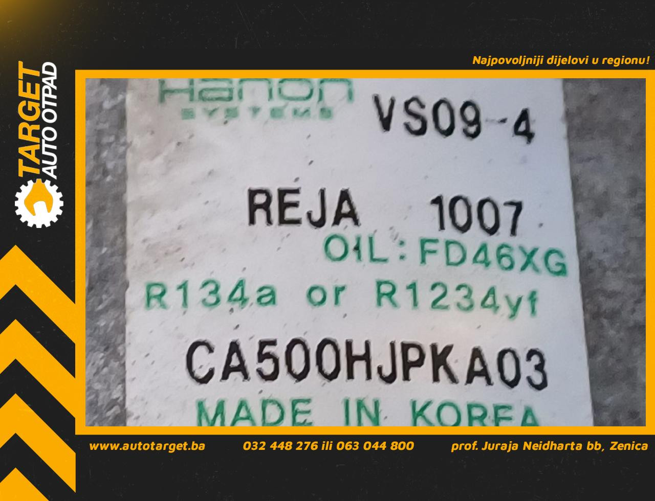KOMPRESOR KLIME KIA PICANTO > 21> CA500HJPKA03