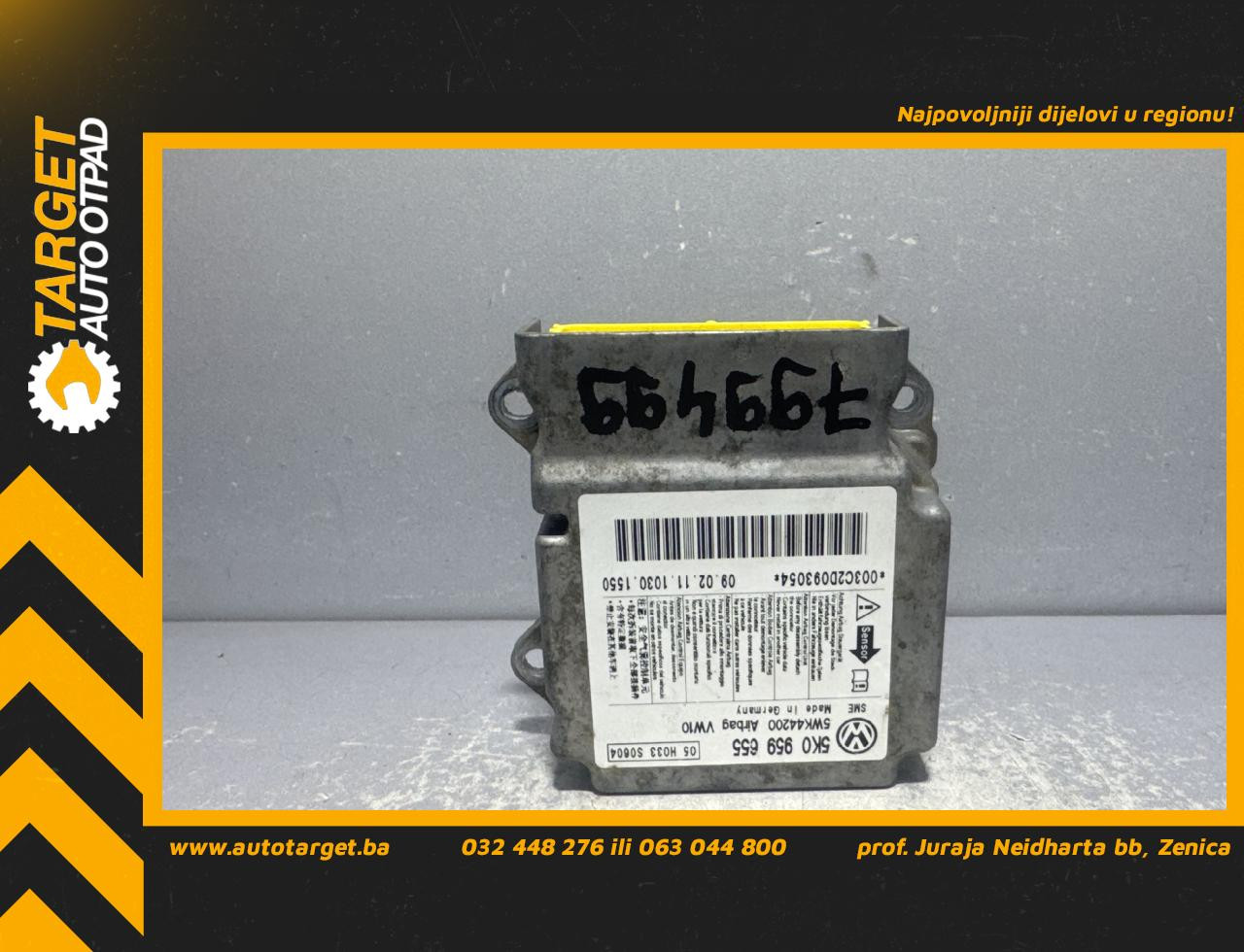 DIJELOVI ELEKTRONIKA AIRBAGA VW GOLF 6 > 08-12 2.0 5K0959655