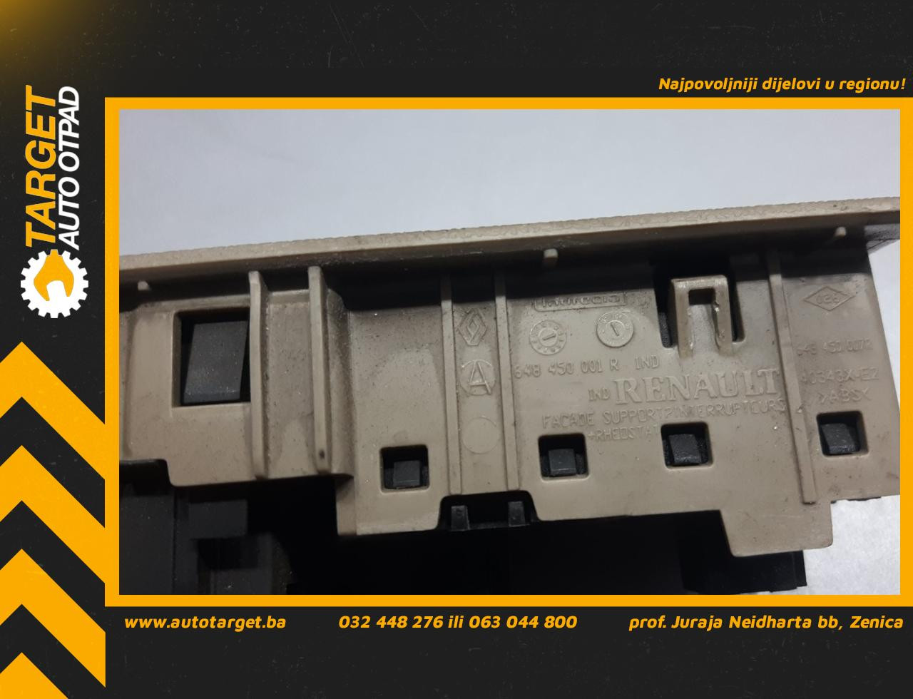 DIJELOVI PREKIDAC RENAULT SCENIC > 09-11 1.5 648450001R