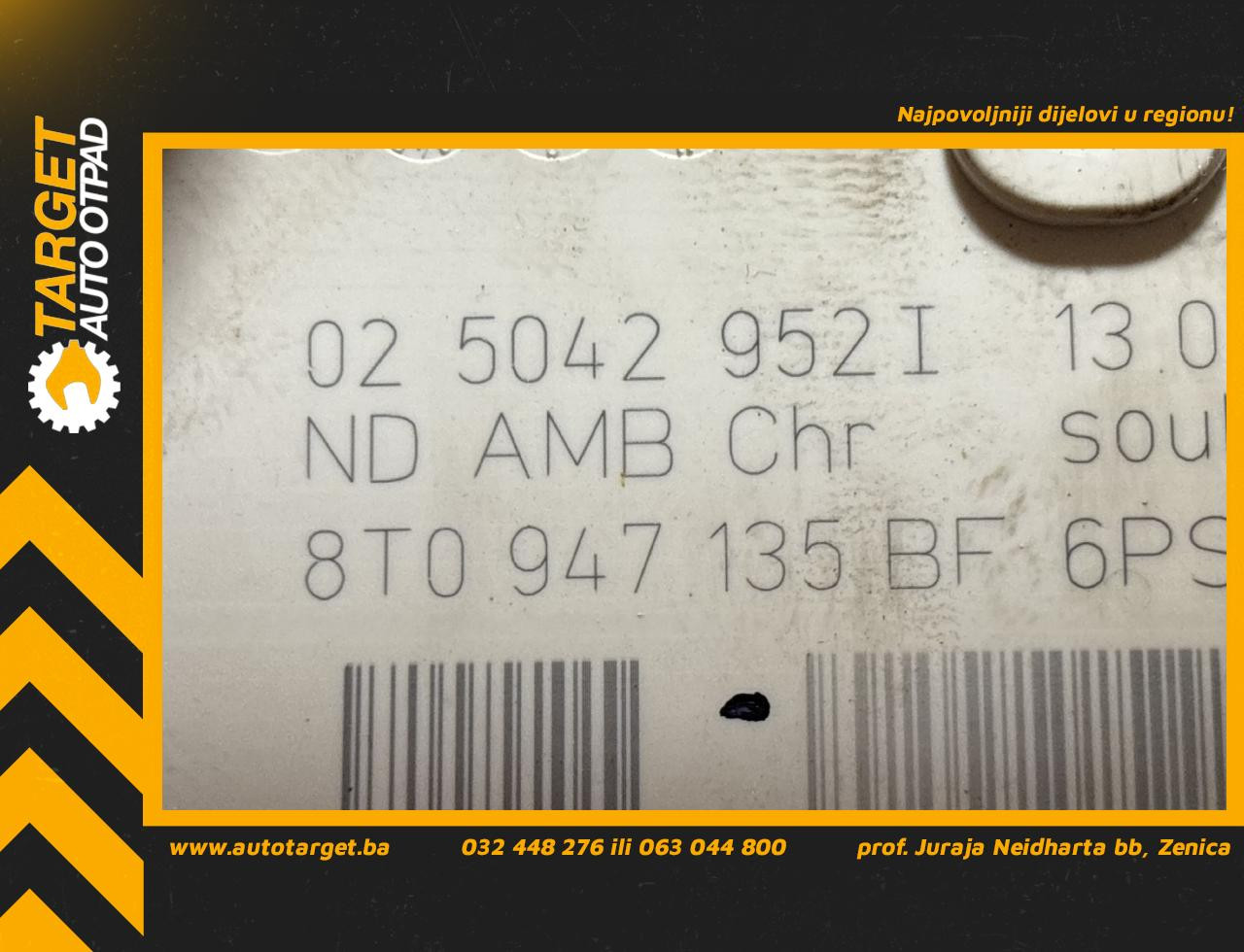 RASVJETA U KABINI AUDI A5 (8T) SPORTBACK > 11-17 8T0947135BF