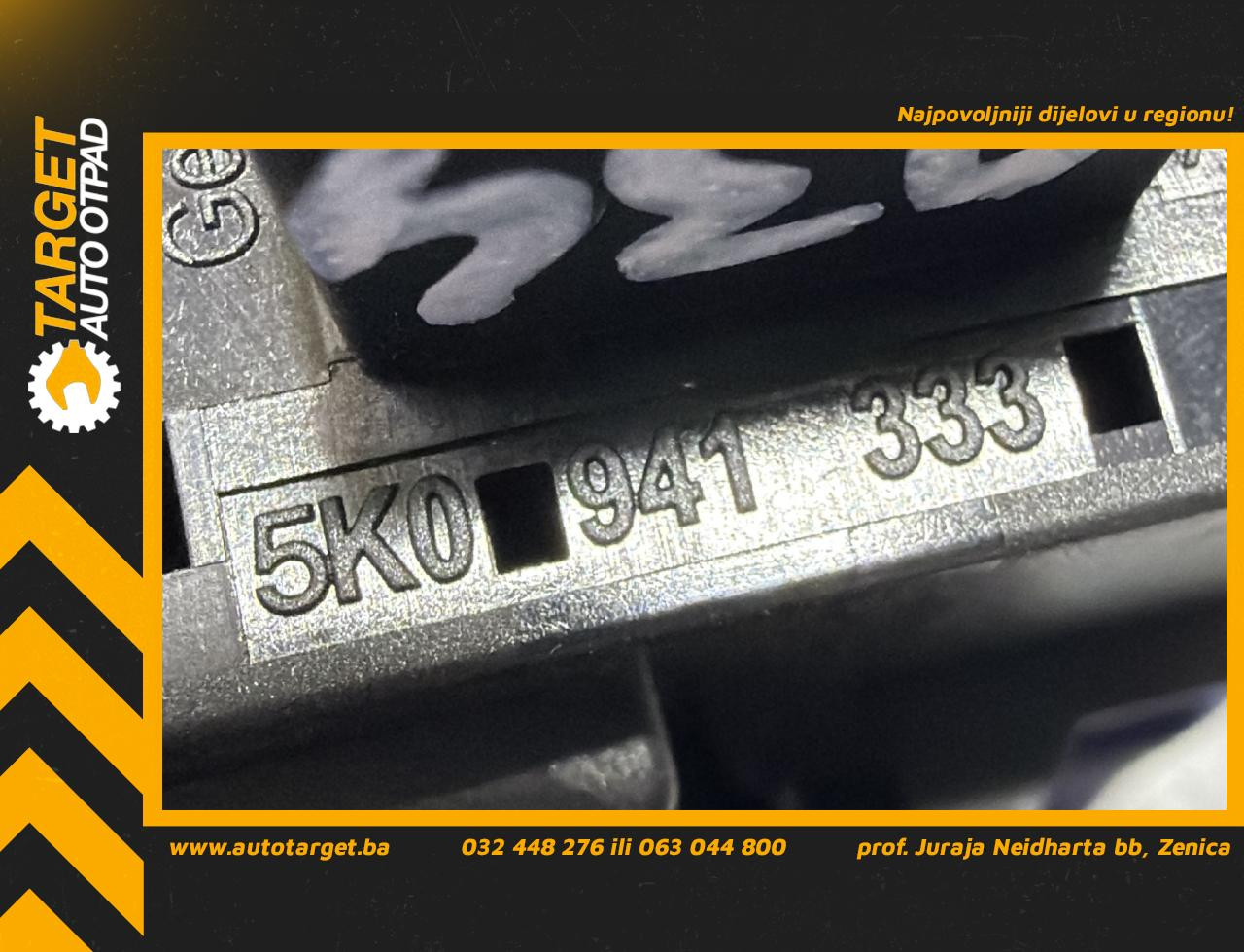 DIJELOVI PREKIDAC VW GOLF 6 > 08-12 2.0 5K0941333